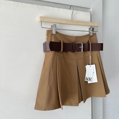 COD DSFGRETGRYTWE KINDARARE 🏷 Miami mini skirt with belt (แถมเข็มขัด) มีซับในกางเกง (พร้อมส่ง)