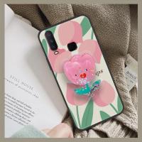 Cute Silicone Phone Case For VIVO Y17/Y3/Y15/Y12/U3X/V1901A cartoon New Arrival Durable Cartoon Waterproof foothold TPU