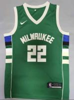 Ready Stock High Quality Mens No 22 Khris Middleton Milwaukee Bucks Swingman Jersey -Green