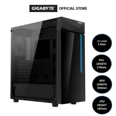  GIGABYTE AORUS C500 Glass - Black Mid Tower PC Gaming Case,  Tempered Glass, USB Type-C, 4X ARBG Fans Included (GB-AC500G ST) :  Electronics