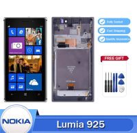 100% ต้นฉบับสำหรับหน้าจอชุดประกอบทดแทน LCD Nokia Lumia 925 RM-893ดิจิไทเซอร์หน้าจอสัมผัสสำหรับ Nokia 925จอแอลซีดีพร้อมกรอบ