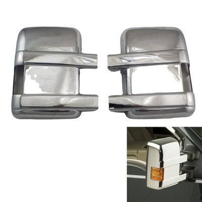 Car Chrome Silver Rearview Side Mirror Cover Trim Rear Mirror Covers Shell Rearview Mirror Covers for Ford F250 F350 F450 Super Duty 08-16