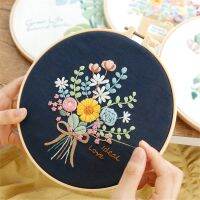 （Jinxiu cross-stitch）สุขสันต์วันคริสต์มาสชุดเย็บปักถักร้อย DIY ชุดปักครอสติสำหรับการเริ่มต้นดอกไม้แบบพิมพ์จักรเย็บผ้าศิลปะหัตถกรรมจิตรกรรมตกแต่งบ้าน