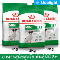 [2kg x3] Royal Canin Mini Adult 8+ รอยัล คานิน อาหารสุนัขโตสูงวัย พันธุ์เล็ก อาหารสุนัขแก่ 2กก. (3 ถุง)