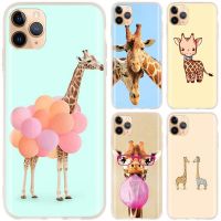 ❆ The giraffe Soft Silicone Phone Case For iPhone 13 12 11 Pro X XR XS Max XR 6 7 8 G Plus SE 2020 Cover