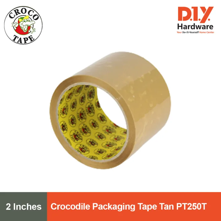 Crocodile Packaging Tape [50 & 100 mm] [CLEAR & TAN] Lazada PH
