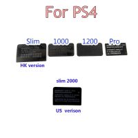 [Enjoy the small store] 50ชิ้นสำหรับ Playstation 4 PS4 1000 1100 1200 Slim 2000 Pro คอนโซลที่อยู่อาศัยเชลล์สีดำบางกลับเครื่องหมายแท็กวางสติ๊กเกอร์ฉลากซีล