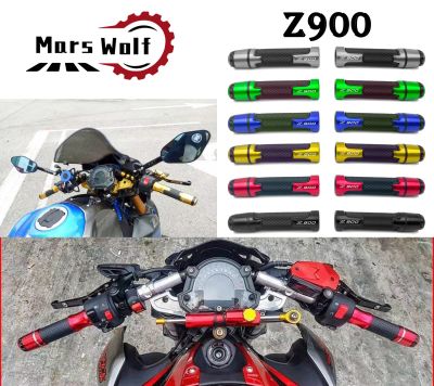 อุปกรณ์เสริมมอเตอร์ไซค์มือจับปลอกแฮนด์มอเตอร์ไซค์ปลอกแฮนด์จักรยานยนต์22มม. มือจับสำหรับคาวาซากิ Z900 Z-900 2017 2018 2019 2020 2021 Z 900