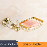 Paper Holder Crystal Solid Brass Gold Washroom Robe Hook Soap Holder Towel Bar Towel bar Cup Holder Bathroom Accessories HK-40