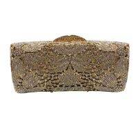 【YD】 New Nigeria elegant ladies flower evening dress bag banquet rhinestone lady crystal