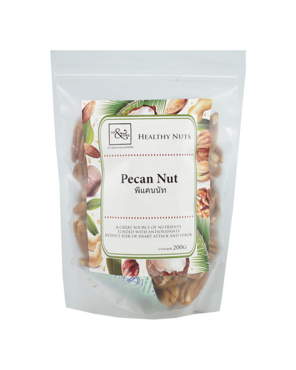 Mr. &amp; Mrs. ถั่วพีแคน Pecan Nut (200 gm)