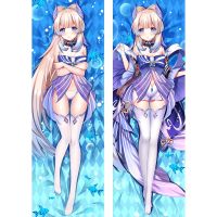 60x180 ซม. Genshin Impact Sangonomiya Kokomi คอสเพลย์ Dakimakura กอดร่างกาย ปลอกหมอน ญี่ปุ่น Otaku ปลอกหมอนอิง