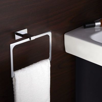 ♛۞ஐ Vidric wysokiej jakości mosiężny ręcznik kwadratowy pierścień ręcznik łazienkowy rack ręcznik kuchenny bar akcesoria łazienkowe