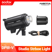 Godox ไฟจำลองแสงแฟลช DP600III DP600III-V สตูดิโอแบบ600W 2.4G ไร้สายระบบ X ไฟแฟลชรถยนต์ถ่ายภาพ5600K สำหรับงานแต่งงาน