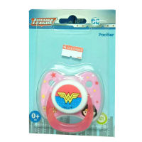 JUJU จุกหลอกพร้อมฝาเก็บ ลาย ซูเปอร์ฮีโร่ DC Pacifer แบบหัวแบน