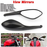 For DUCATI MONSTER 695 696 796 Motorcycle Rear Side View Mirrors A Pair Brand New High Quality Black