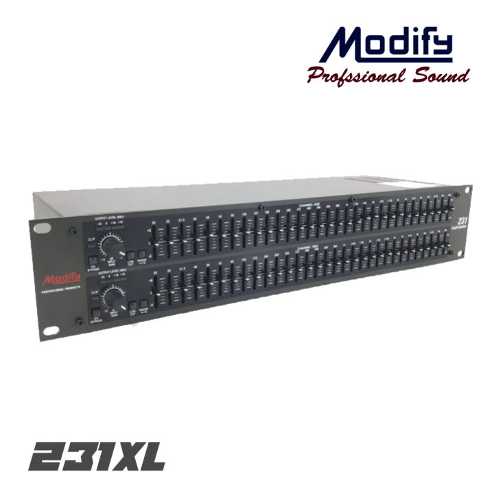 modify-231xl-อีควอไลเซอร์-31-31-ช่อง-ปรับแต่งเสียงได้ทุกมิติ-มั่นใจทั้งการบูสต์-การคัต-ระบบจ่ายไฟด้วยหม้อแปลงเทอร์ลอยด์-สินค้าใหม่แกะกล่อง