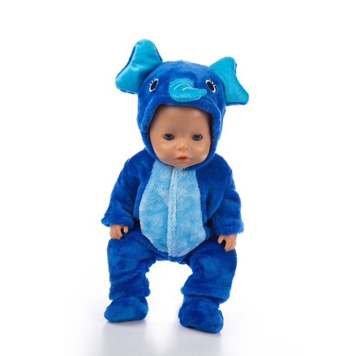 เสื้อผ้าตุ๊กตาชุดรองเท้ารูปสัตว์สำหรับเด็กทารก43ซม-เสื้อผ้าตุ๊กตาเด็กแรกเกิดอุปกรณ์ตุ๊กตารีสตาร์ท