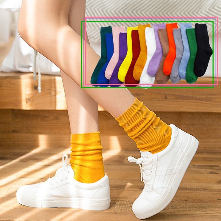 fashion-socks-middle-ankle-solid-color