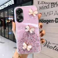 เคสโทรศัพท์ใหม่สำหรับ OPPO A38 เคส ประกายดาวพระจันทร์ซิลิโคนนิ่มใสรูปผีเสื้อกันตกสำหรับ OPPO A38 4G