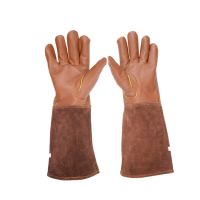 Rose Pruning Gloves for Men and Women Extra Long Breathable Goatskin Leather n Proof Gardening Gauntlet Gloves