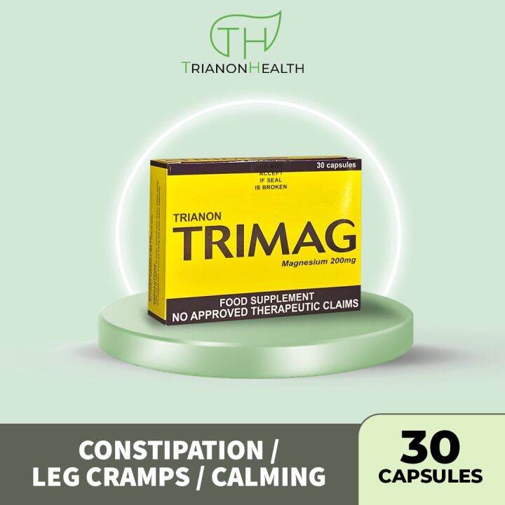 Trimag Magnesium Food Supplement (30 capsules) Lazada PH