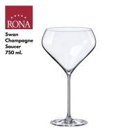 Rona Swan Champagne Saucer 750 ml-แก้วคริสตัลแท้ Rona รุ่น Swan Champagne Saucer 750 มล. สำหรับแชมเปญ บรรจุ1ใบ (no box)