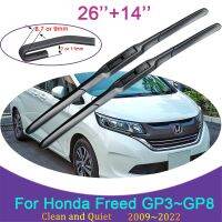 สำหรับ Honda Freed GP3 GP4 ~ GP8 2010 2009 ~ 2022ไร้กรอบทนทาน Wiper Karet สโนว์ขูดอุปกรณ์เสริมรถยนต์ที่ปัดน้ำฝนกระจกหน้าด้านหน้า