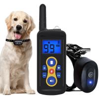 ZZOOI Dog Training Collar Pet Remote Control Bark Stop Waterproof Electric Trainer Shock Vibration Sound for Small Medium Large Dogs