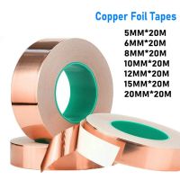 20M Dua Sisi Perekat Konduktif Tembaga Slug Foil Barrier Tape EMI Shielding Alat Tembaga Foil Anti Oksidasi Perekat tape