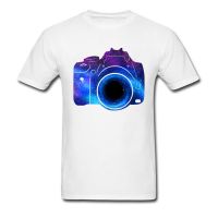 Galaxy MenS Art Design T Shirts No On Breathable Cotton Fabric Clothes Shirt For Male 2018 Retro Camera Hole Tshirts