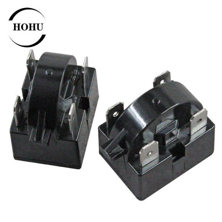 4 Pins 15 Ohms Refrigerator PTC Starter Relay Black / Compressor Relay