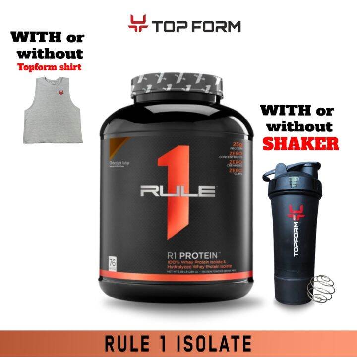 Rule 1 Whey Protein Isolate, R1 Whey Protein Powder Isolate, 5lbs