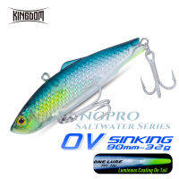 Kingdom Kingpro VIB Saltwater Wobbler ขอเกี่ยวตกปลาจับเหยื่อตกปลา90มม./32กรัมเหยื่อล่อแบบแข็งปลอมลอยน้ำได้ยาวฆ่า Tenggiri