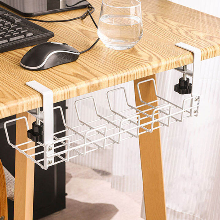 [Welight Up] Under Desk Wire Storage Rack Under Desk Cable Organizer