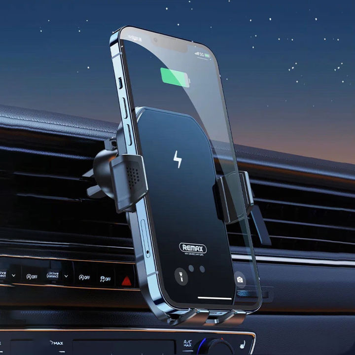 car-holder-wireless-charger-15w-rm-c61-ที่ยึดโทรศัพท์-remax