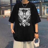 Deftones Diamond Eyes Skull Owl Around The Fur Tour Graphic Tshirt Men Rock Harajuku Hip Hop T-Shirts Man Merch Y2K Tees