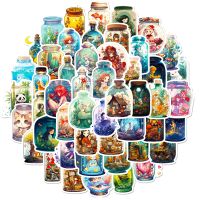 10/30/50PCS Cute INS Style Bottle World Cartoon Stickers Decals Decorative Stationery Scrapbook Notebook Diary Graffiti Sticker Stickers Labels