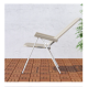 Chairs outdoor for relaxing, reclining chair, white/beige