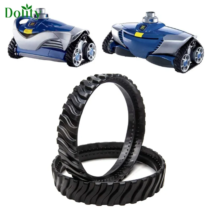 Dolity 2Pieces Pool Cleaner Tire Track Wheel for Zodiac MX8 Elite,MX6
