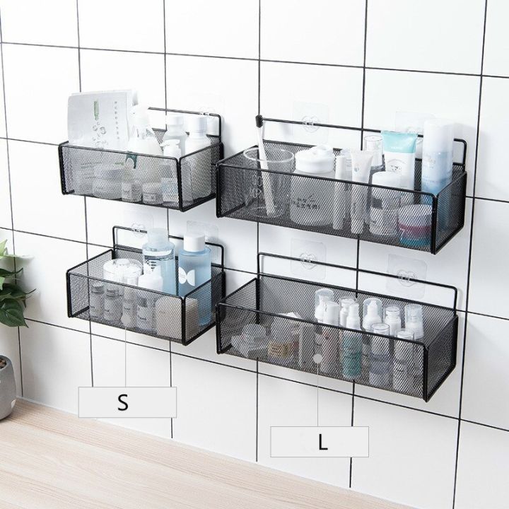 household-bathroom-storage-rack-toilet-toiletries-storage-rack-wall-mounted-perforated-basket-dormitory-storage-basket-bathroom-counter-storage