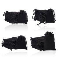 【CW】 80Pcs 4 Sizes Storage Pouches Bule Beads Jewelry Drawstring Wedding