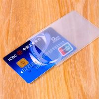 20pcs PVC Clear Card Id Cover Case To Protect Credit Cards Card Protector Waterproof Transparent Card Holder Bag