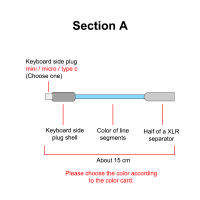 【Free-delivery】 Toy Shoy &amp; Stationers สายเชือกปีนเขาปลั๊กโลหะแบบม้วนกำหนดเองได้ Paracord Spirals Type C Mini XLR คีย์บอร์ดแบบกลไกโน้ตบุ๊ค
