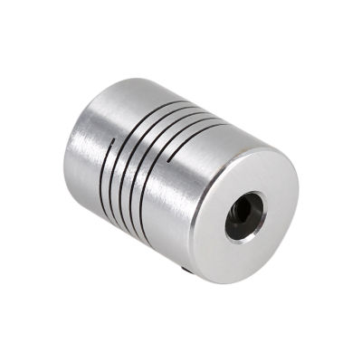 Coupling Connector Connector แบบยืดหยุ่น เงิน Coupling แบบยืดหยุ่นที่ใช้งานได้จริงสำหรับเครื่อง Cnc Stepper Motor Servo Motor Encoder