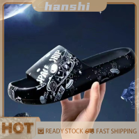 hanshi [2023 new HOT FASHION] lazlook รองเท้าแตะคู่สำหรับใช้ในบ้านกันน้ำกันลื่นพื้นหนาลายการ์ตูน