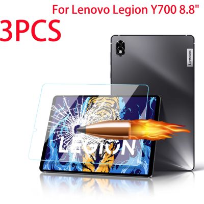 《Bottles electron》Y700กองทัพ Lenovo กระจกนิรภัยสำหรับ3ชิ้น,กระเป๋าป้องกันจอแท็บแล็ต2022ฟิล์มป้องกันแก้วป้องกัน TB-9707F 3ชิ้น