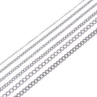 5M/Lot Stainless Steel Necklaces Chains 1.2 2.2 2.4 3.0 4.0mm Bulk Jewellery Chain For DIY Jewelry Making Findings Accessories