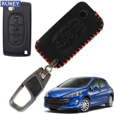 3ปุ่มรถรีโมทคอนล Key Shell Case Fob Holder Protector สำหรับ Peugeot 207 308 508 807 Expert Partner รถอุปกรณ์เสริม