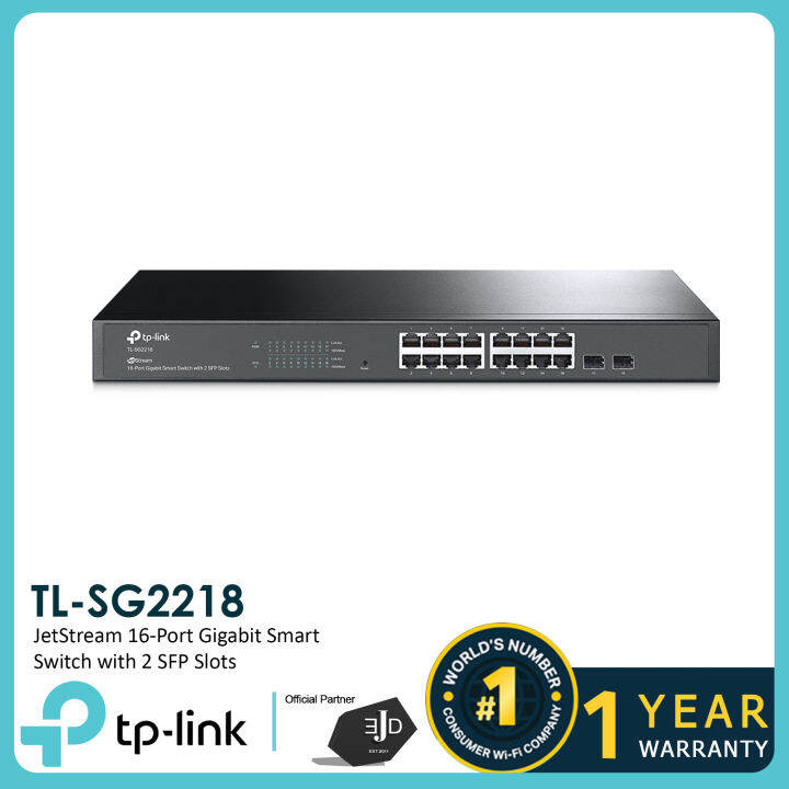 tp link tl sg2218 16 port gigabit smart managed switch